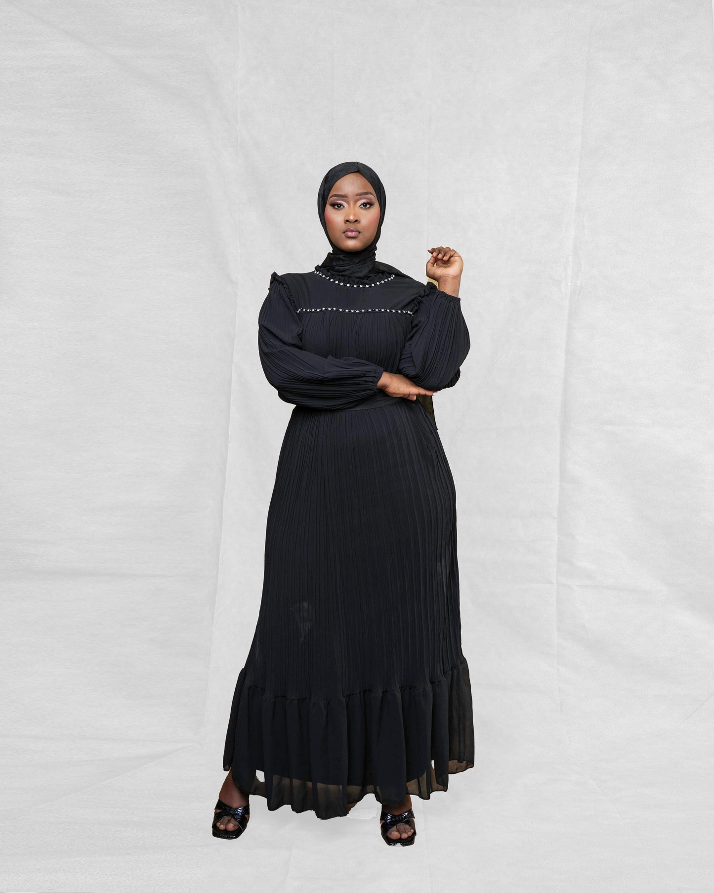 Pleated Tier Dress