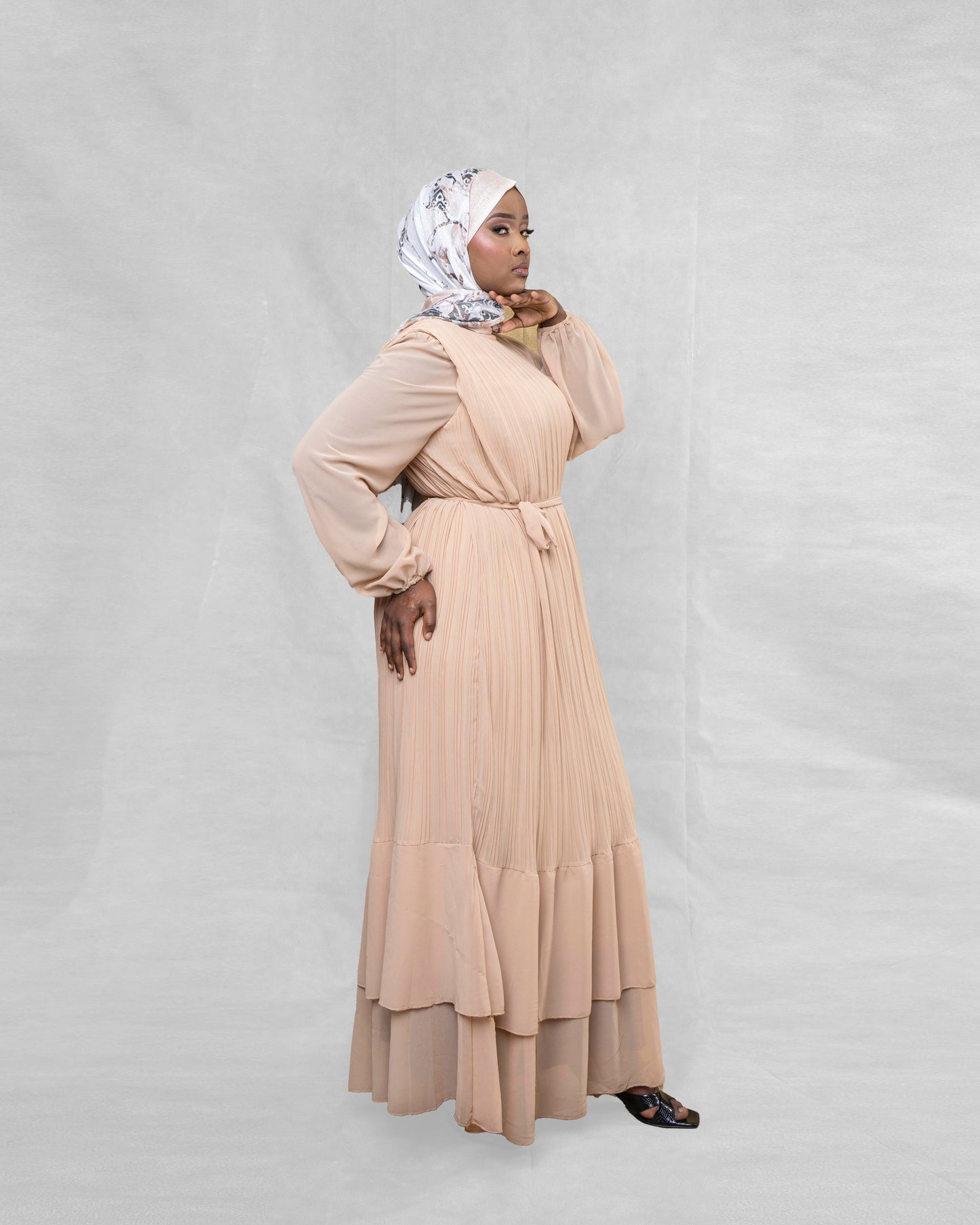 Pleated Tier Dress
