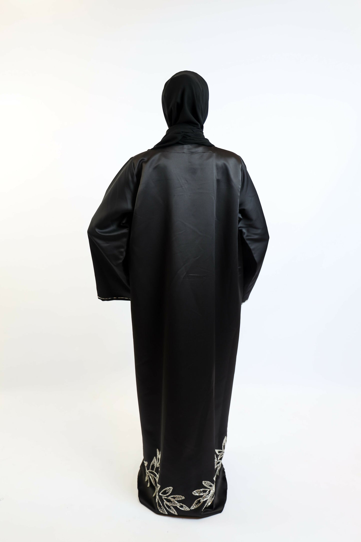 Forest Glass Organza Statement Abaya
