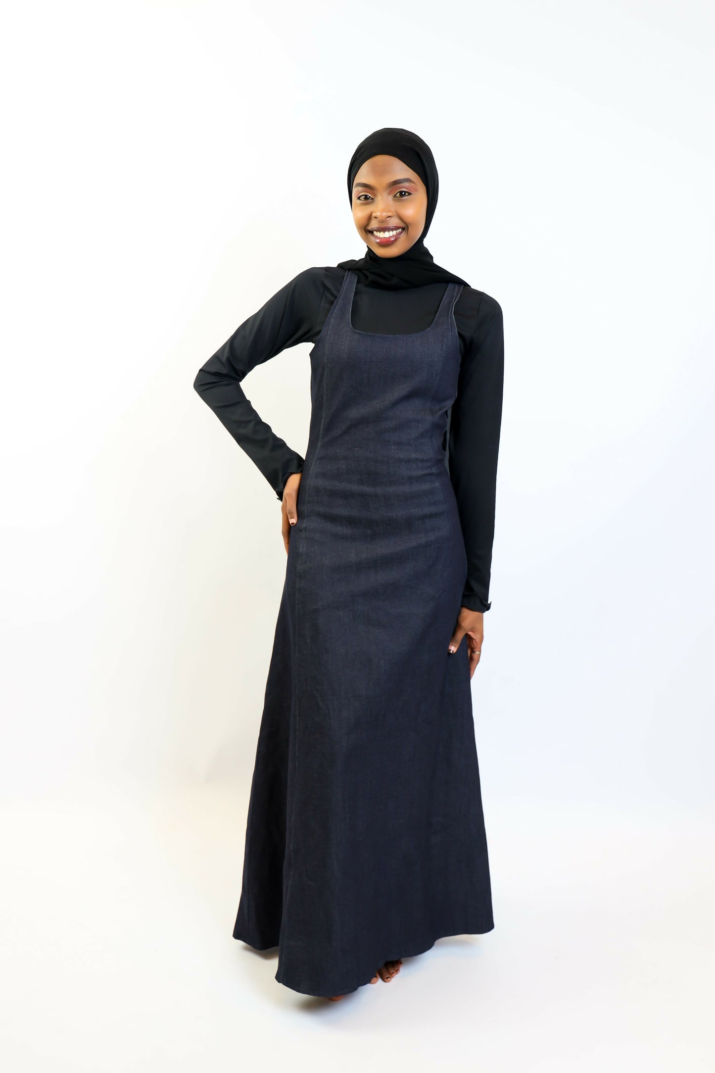 Midnight Indigo Denim Gown