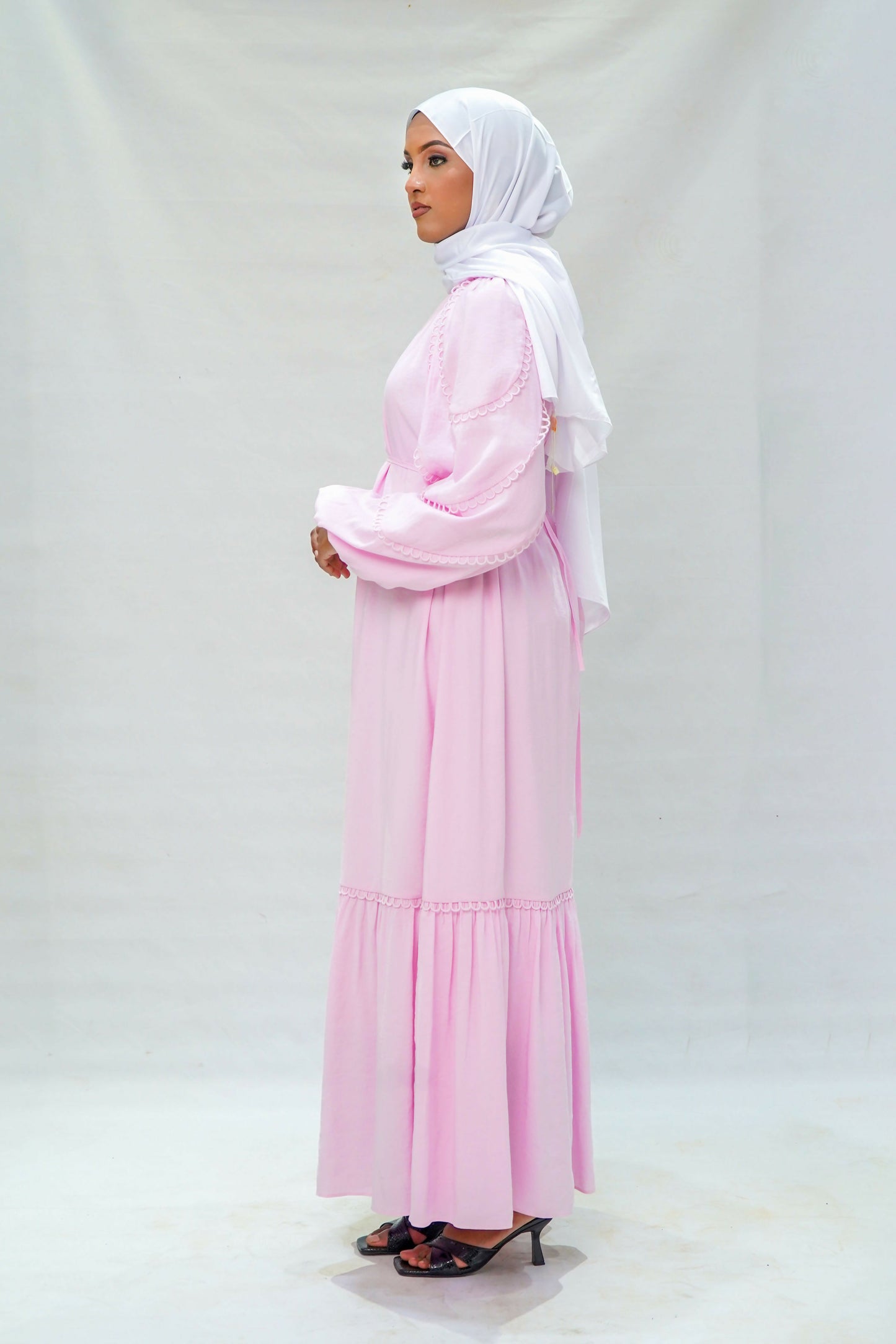 Pink Petal Tiered Maxi Dress