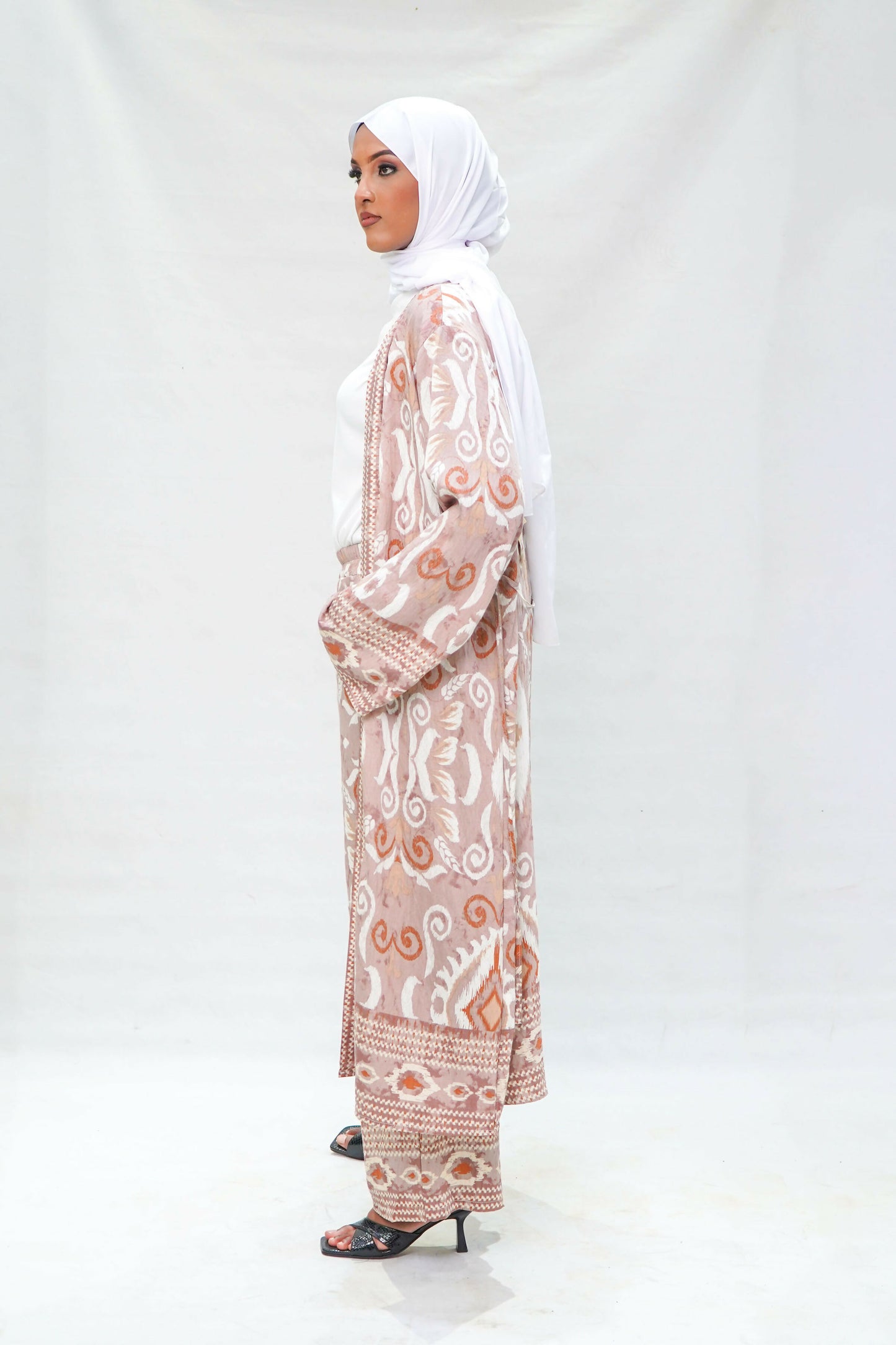 Desert Rose Ikat Kimono & Trouser Set