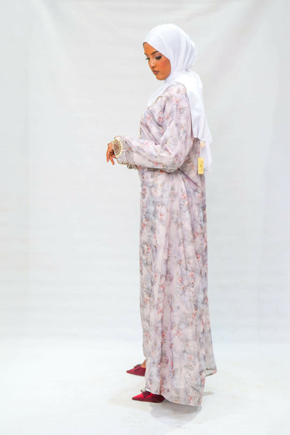 Whispering Floral Beaded Maxi
