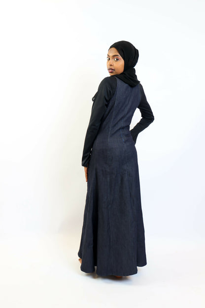 Midnight Indigo Denim Gown