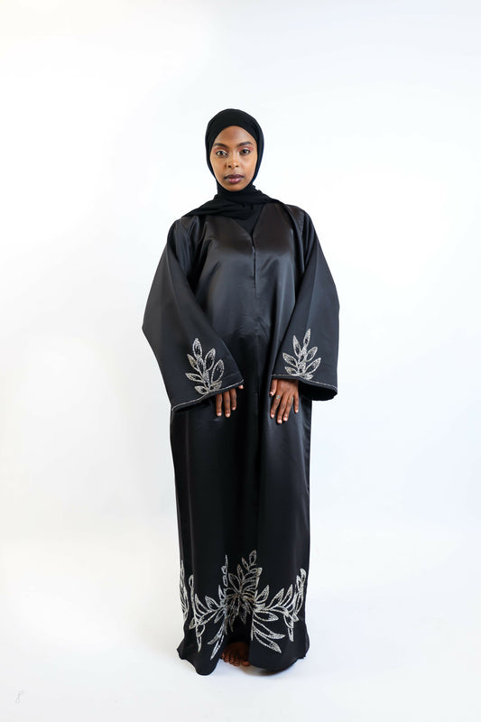 Forest Glass Organza Statement Abaya