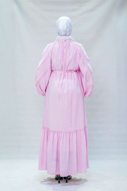 Pink Petal Tiered Maxi Dress